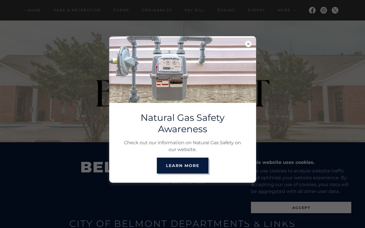 Belmont court docket City Hall official contact page