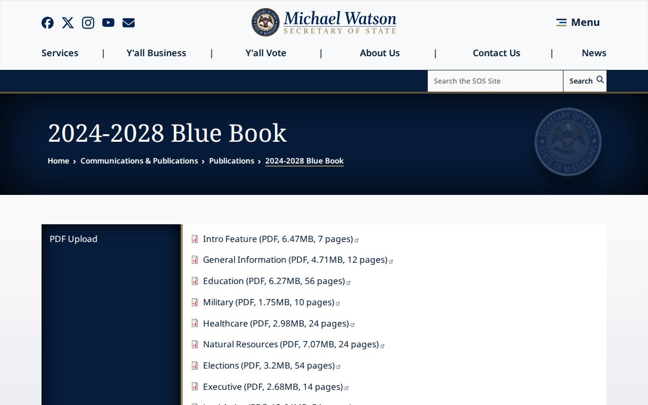Golden court docket Mississippi official publications source